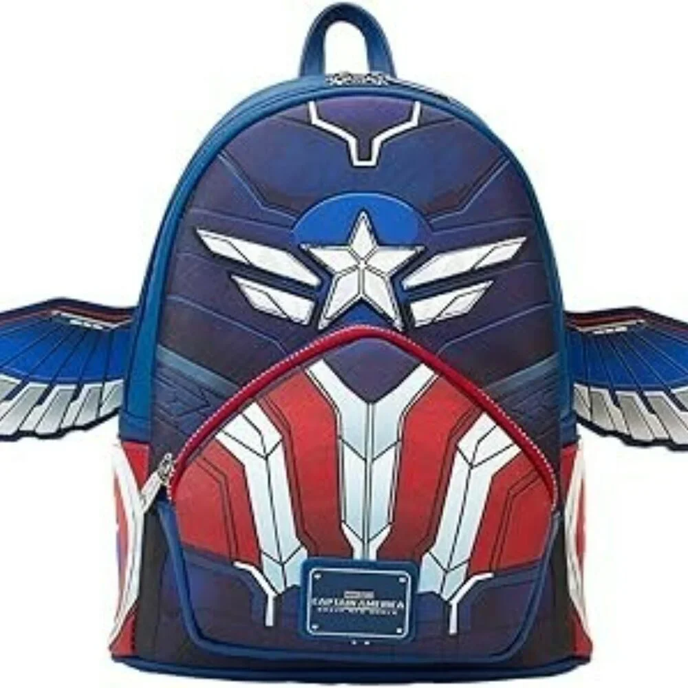 Loungefly Marvel Captain America Brave New World Cosplay Mini Backpack NWT​
